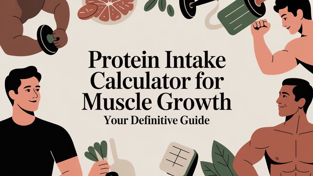 Protein Intake Calculator For Muscle Growth Your Definitive Guide